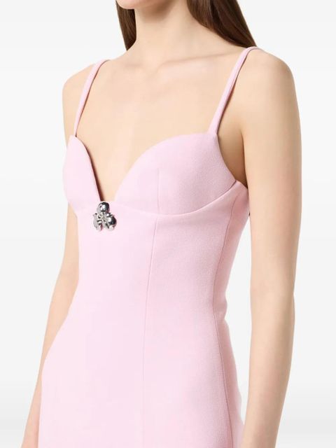 Blumarine crystal-embellished maxi dress - Pink