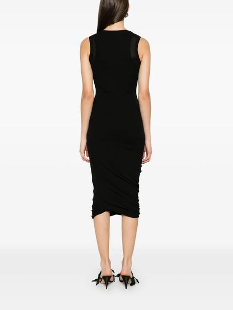 Jil Sander cotton midi dress - Black
