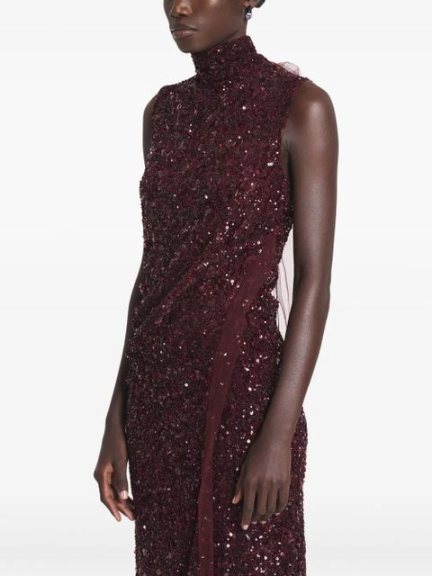 Lanvin sequinned dress - Red - zdjęcie produktu nr 2