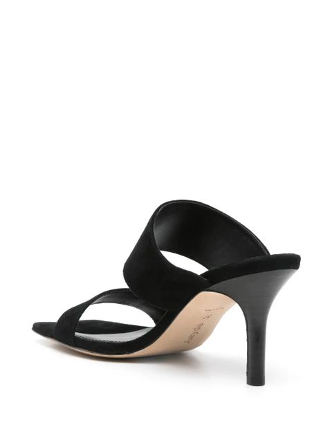 Aeyde 70mm suede sandals - Black