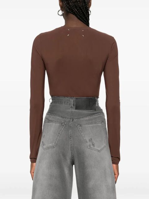 Maison Margiela long-sleeve bodysuit - Brown