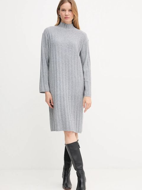 Barbour sukienka z wełną SOPHIA kolor szary mini oversize LDR0939 - zdjęcie produktu nr 1