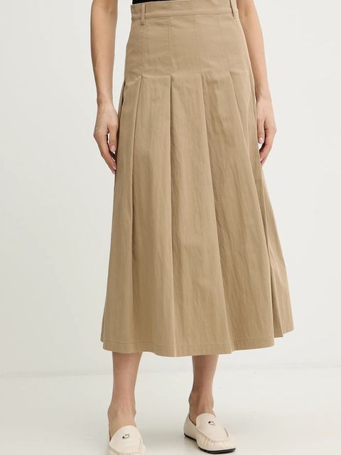 Weekend Max Mara spódnica ORME kolor beżowy midi rozkloszowana 2615101111600 - zdjęcie produktu nr 1