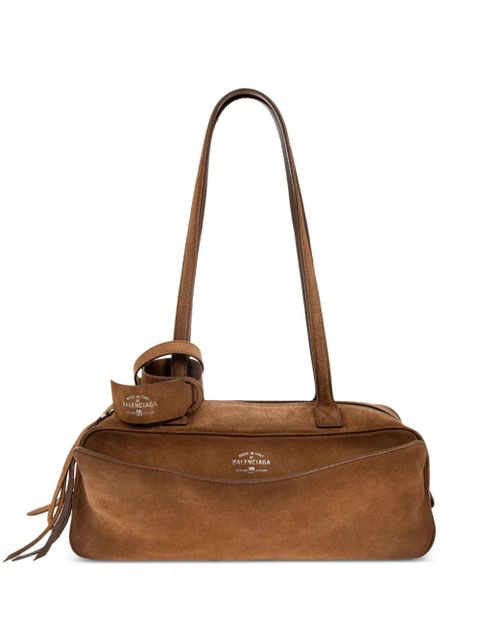 Balenciaga Carrie leather tote bag - Brown - zdjęcie produktu nr 1