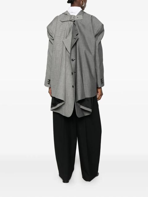 Comme Des Garçons plaid-pattern blazer - Grey - zdjęcie produktu nr 2