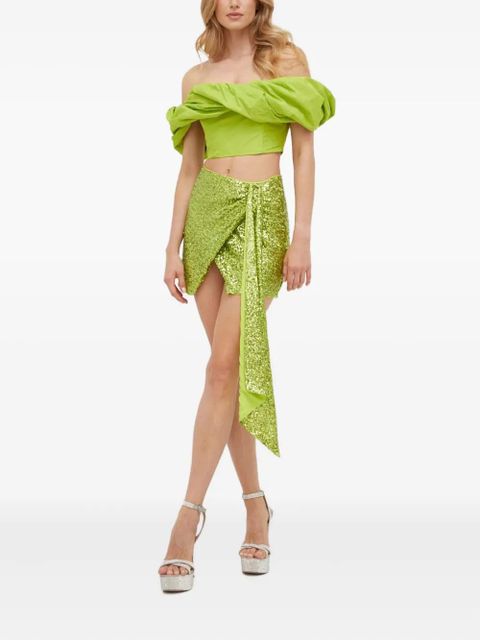 PINKO off-shoulder top - Green - zdjęcie produktu nr 2