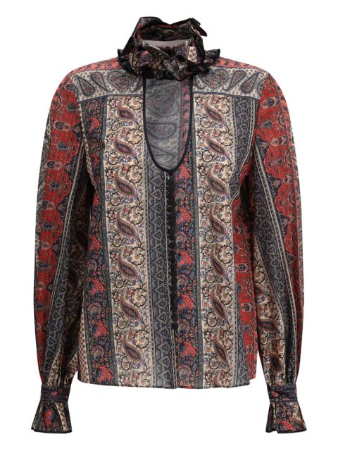 Valentino Garavani Voyage Imaginaire-print shirt - Red - zdjęcie produktu nr 1