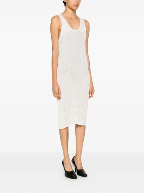 TOTEME crinkled midi dress - Neutrals