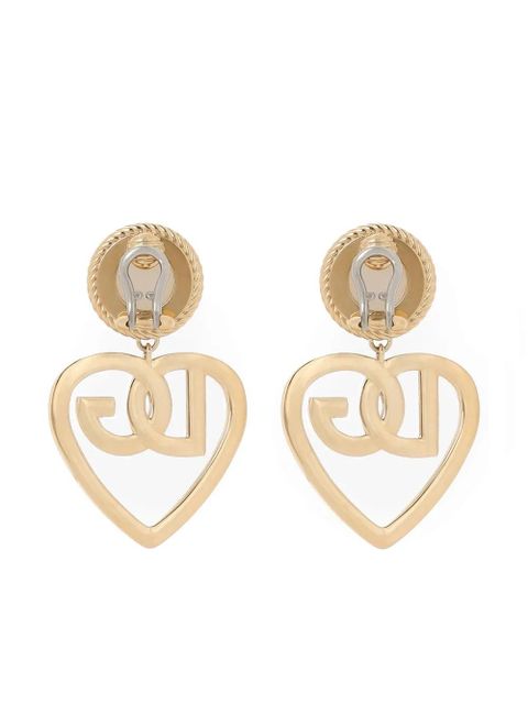 Dolce & Gabbana heart-pendant earrings - Gold - zdjęcie produktu nr 2