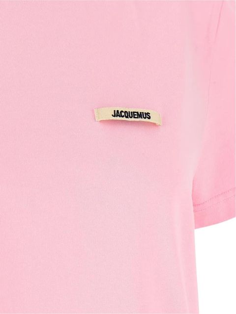 Jacquemus logo-patch T-shirt - Pink - zdjęcie produktu nr 2
