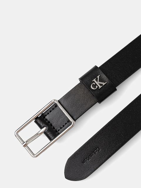 Calvin Klein pasek skórzany damski kolor czarny LV04F7050G