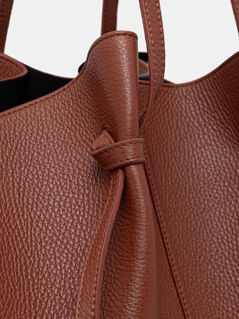 Yuzefi torebka skórzana LARGE MOCHI kolor pomarańczowy YUZPF25-HB-LM-L058