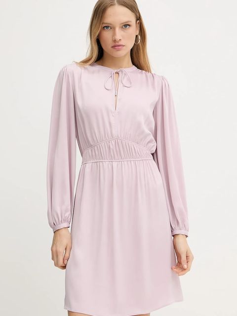 BOSS Orange sukienka kolor różowy mini rozkloszowana 50544038 - zdjęcie produktu nr 1