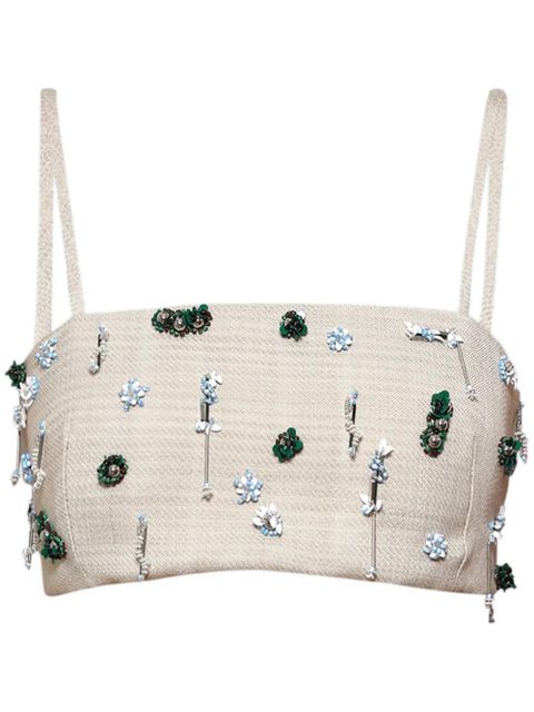 Christopher Esber Embla Beaded top - Neutrals - zdjęcie produktu nr 1