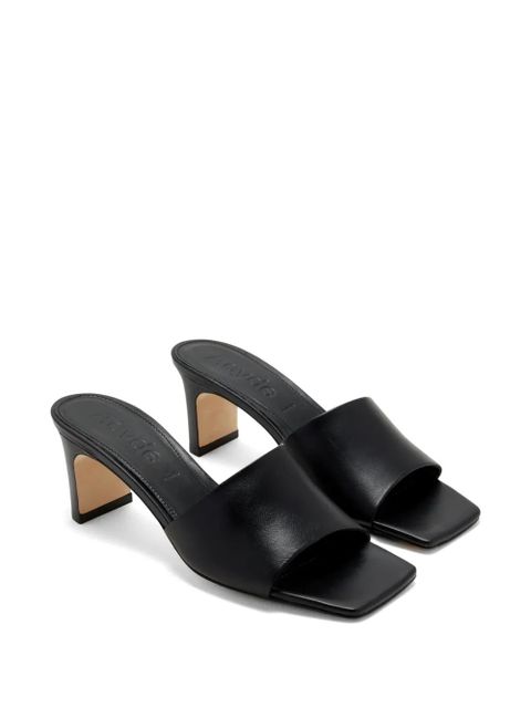 Aeyde 60mm Jeanie mules - Black