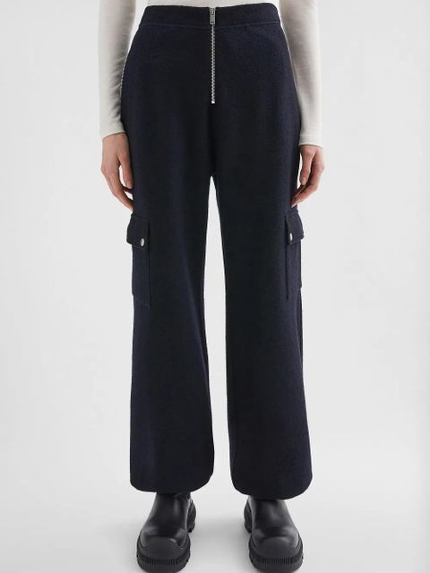 Jil Sander felted trousers - Blue