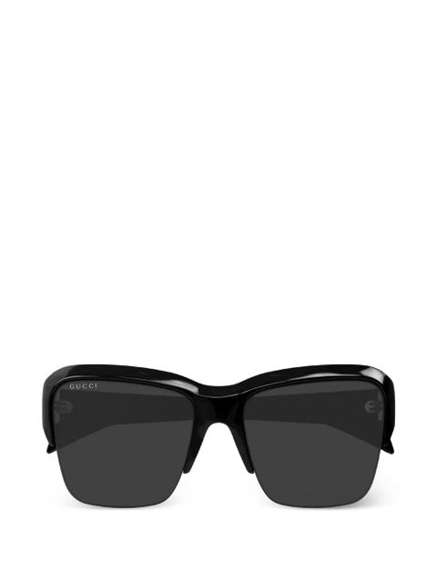 Gucci oversized square-frame sunglasses - Black - zdjęcie produktu nr 1