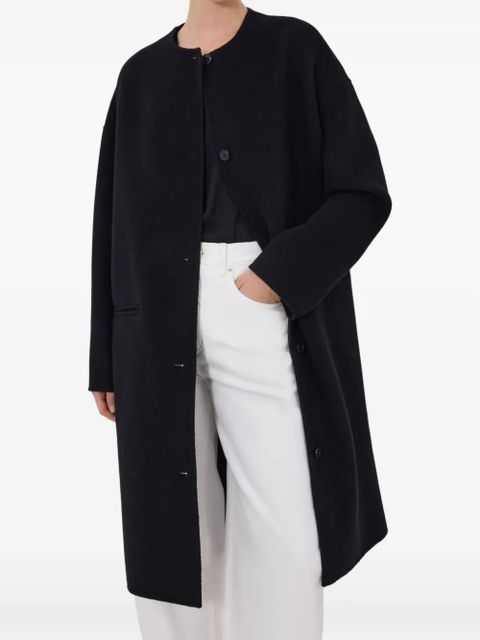 LouLou de Saison KERRY collarless coat - Black