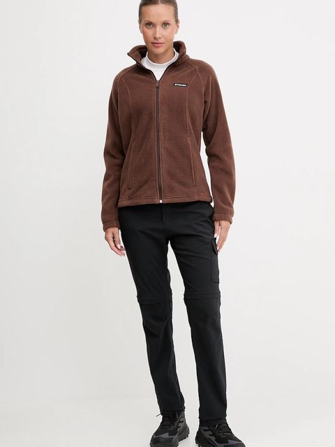 Columbia bluza sportowa Benton Springs kolor brązowy gładka 1372111 - zdjęcie produktu nr 2