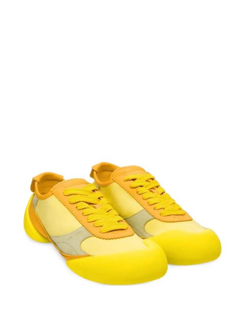 Alexander McQueen panelled lace-up sneakers - Yellow - zdjęcie produktu nr 2