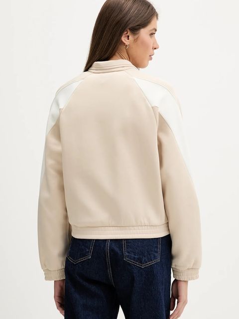 adidas bluza Stadium damska kolor beżowy z nadrukiem KB4946