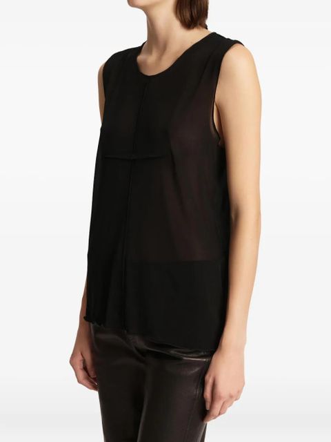 KHAITE Allo sleeveless top - Black