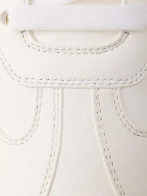 Prada leather lace-up sneakers - White
