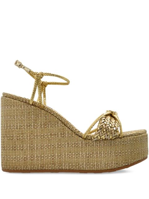 Casadei raffia platform espadrilles - Neutrals - zdjęcie produktu nr 1