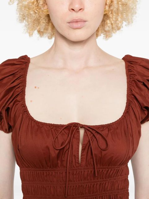 DÔEN Quinn midi dress - Brown