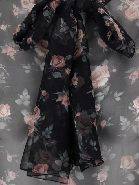 Dolce & Gabbana bow ruffled blouse - Black