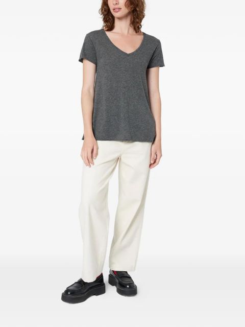 American Vintage short-sleeve V-neck T-shirt - Grey - zdjęcie produktu nr 2