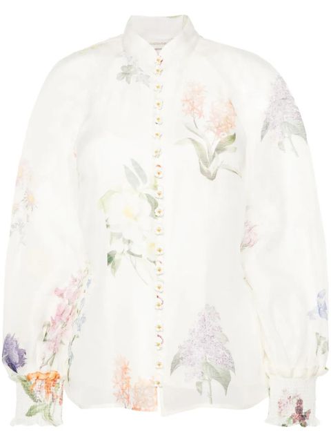 ZIMMERMANN Natura sheer blouse - White - zdjęcie produktu nr 1