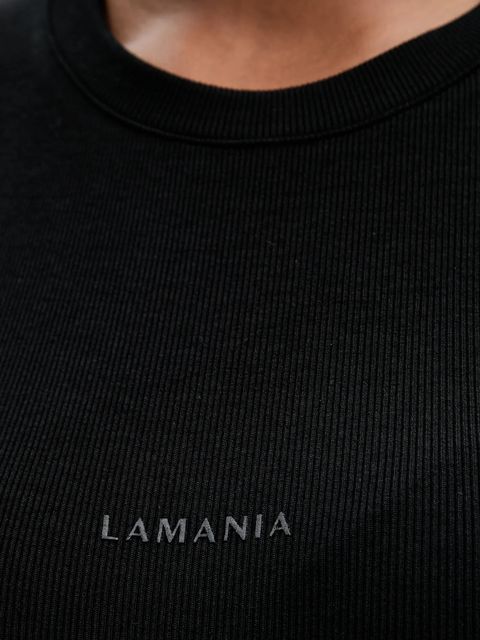 La Mania sukienka kolor czarny maxi dopasowana LEE