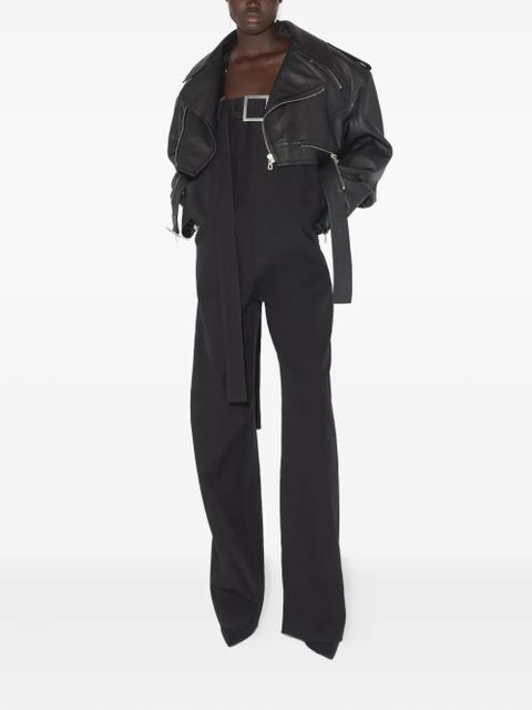 Jean Paul Gaultier Perfecto cropped leather jacket - Black - zdjęcie produktu nr 2