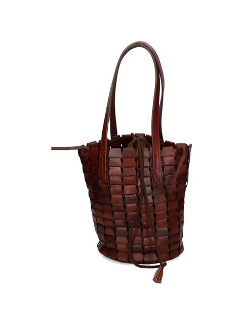 DRAGON DIFFUSION woven drawstring bucket bag - Brown - zdjęcie produktu nr 2