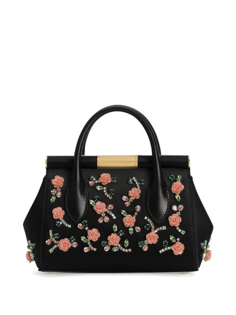 Dolce & Gabbana embroidered Marlene Day mini bag - Black