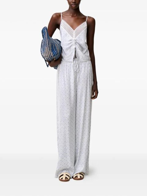 Claudie Pierlot printed palazzo trousers - White - zdjęcie produktu nr 2