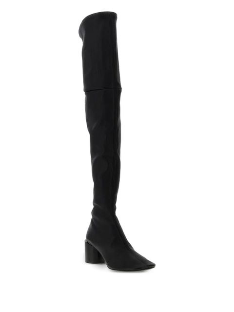Jil Sander 60mm leather round-toe boots - Black - zdjęcie produktu nr 2