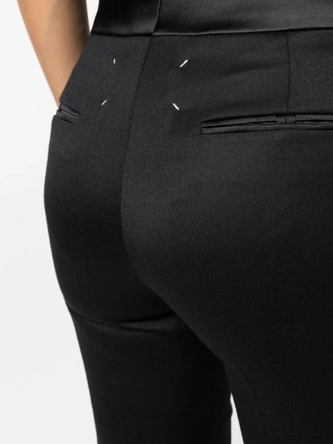 Maison Margiela four-stitch tailored tuxedo trousers - Black