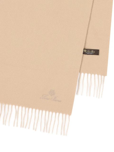 Loro Piana logo-embroidered scarves - Neutrals - zdjęcie produktu nr 2