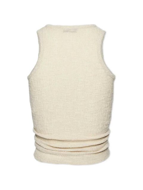 Magda Butrym crepe knotted tank top - Neutrals - zdjęcie produktu nr 2