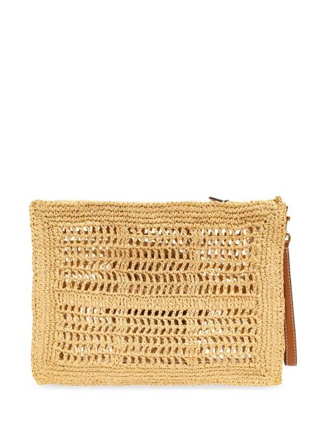 Tory Burch Ella crochet clutch bag - Neutrals