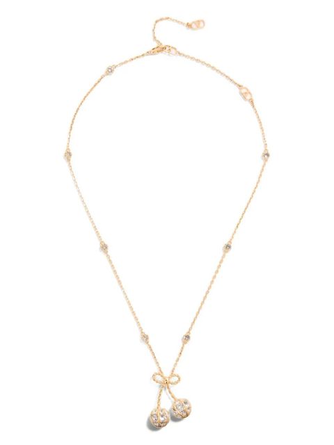 Valentino Garavani Cherryfic crystal-embellished necklace - Gold - zdjęcie produktu nr 1