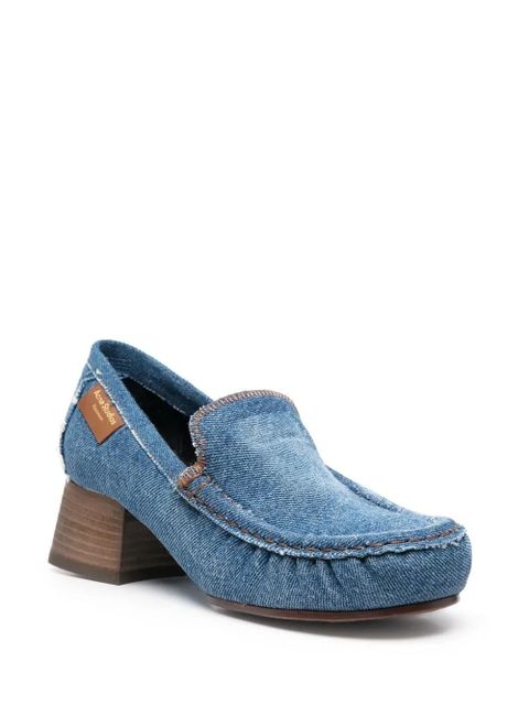 Acne Studios block-heel denim loafers - Blue - zdjęcie produktu nr 2