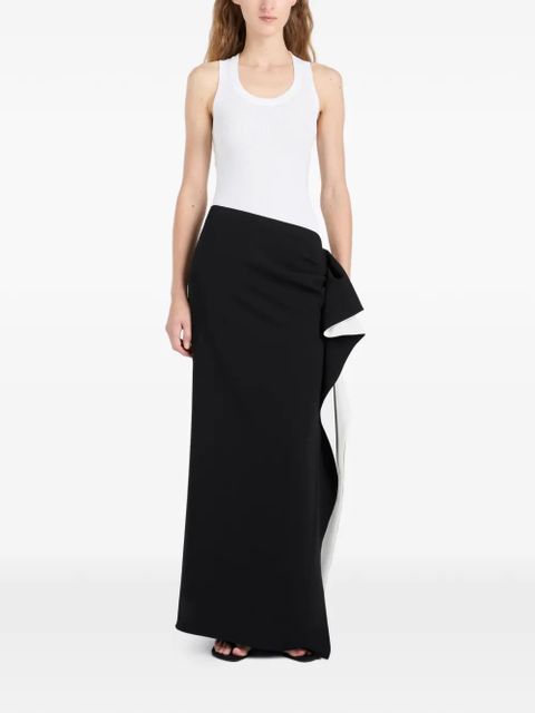 Proenza Schouler Cella ruffled maxi skirt - Black