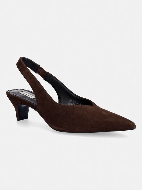 Gant czółenka na niskim obcasie zamszowe Tillbye - zdjęcie produktu nr 2