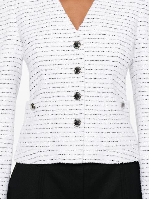 Alessandra Rich striped jacket - White