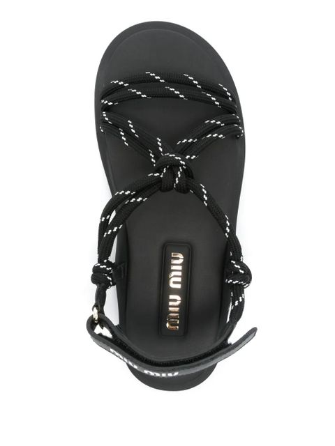 Miu Miu Nastro sandals - Black