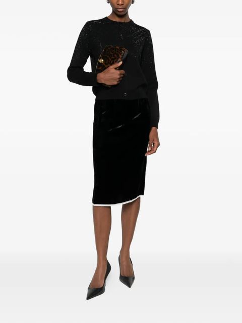 Gucci embellished button knitwear - Black