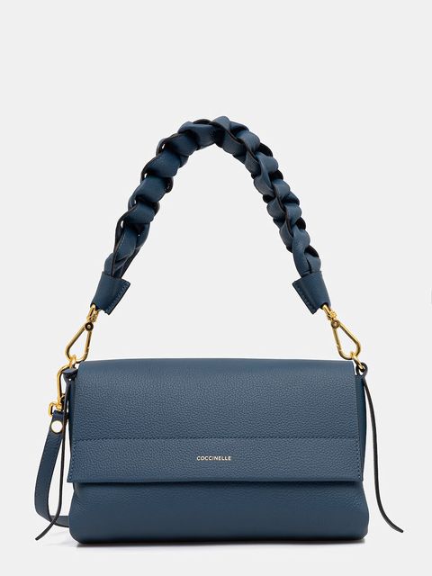 Coccinelle torebka skórzana BOHEME GRANA DOUBLE